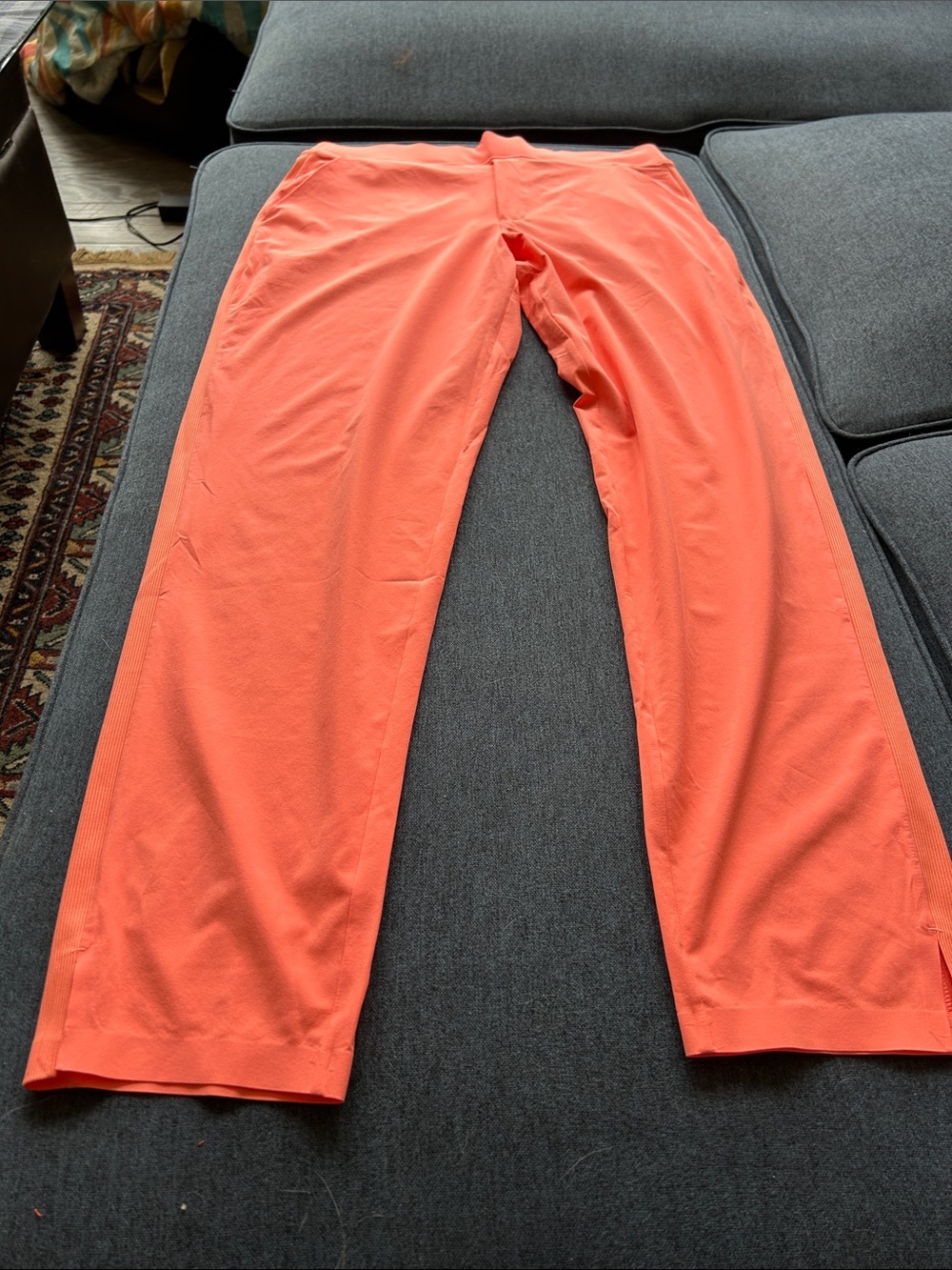 Athleta Coral/orange Ankle-Length Performance Pants